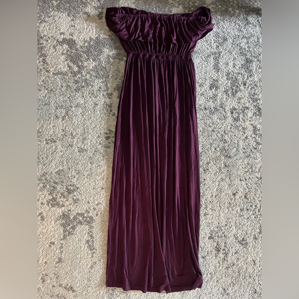 Strapless Stretch Maxi Dress